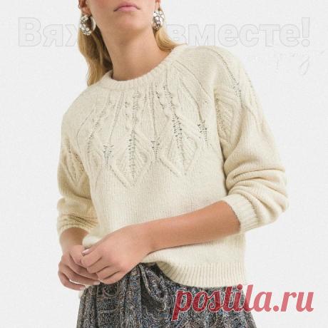 Джемпер на круглой кокетке по мотивам Ла Редут