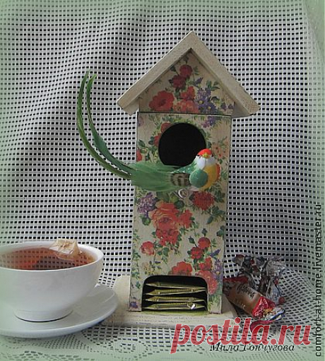 Чайный домик Весна - чайный домик,чайная коробка,подарок,для дома и интерьера