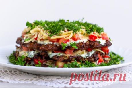 Закусочный баклажанный торт - пошаговый рецепт с фото на Повар.ру