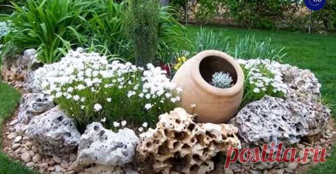 оформление клумбы