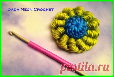 Dada Neon Crochet: Bullion Stitch Tutorial - Мой новый любимый стежок вязания крючком!