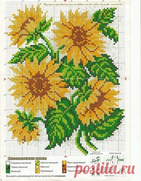подсолнухи вышивка крестом: 19 тыс изображений найдено в Яндекс.Картинках