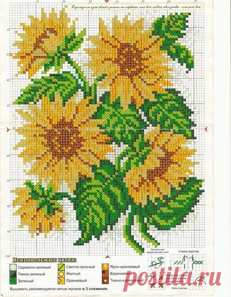 подсолнухи вышивка крестом: 19 тыс изображений найдено в Яндекс.Картинках
