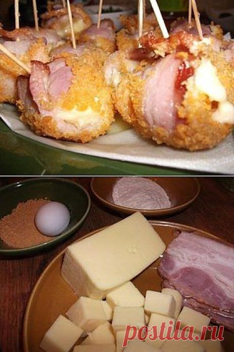 Сырные кубики в панировке - лучшая закуска к пиву! | Готовим вместе