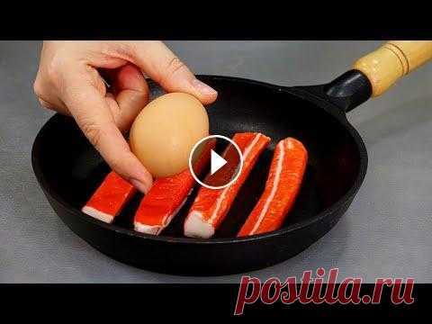 10 закусок за 10 минут! Обалденные ЗАКУСКИ с крабовыми палочками! Закуски и салаты с крабовыми палочками на праздничный стол, которые можно приготовить за 10 минут! Сразу 10 рецептов! Новые и интересные. И все очень ...