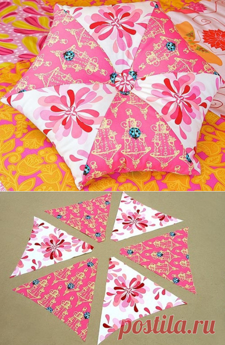 Как сшить подушку-звезду