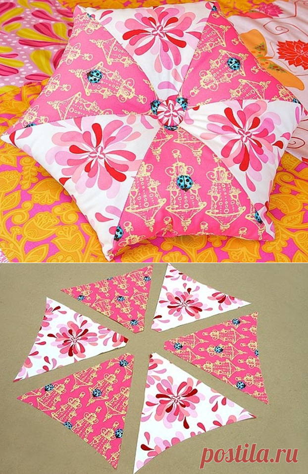 Как сшить подушку-звезду