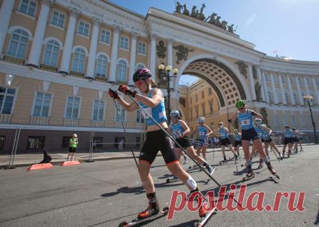 Лыжные соревнования на Дворцовой площади 08 июля 2023 — RODIONOVCLUB