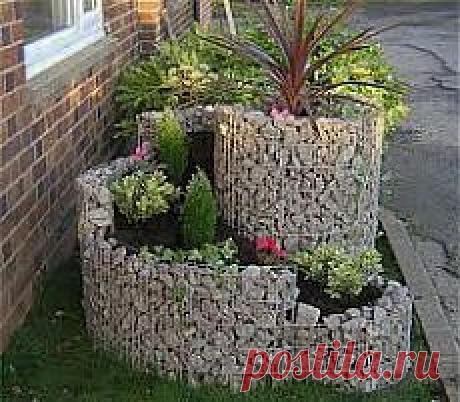 Габион в ландшафте Вашего сада.