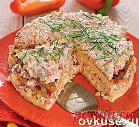 Кабачковый торт с сырной начинкой - Простые рецепты Овкусе.ру