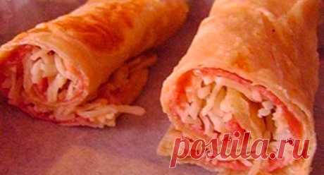 Рулеты из лаваша с чесноком | Быстро и Вкусно