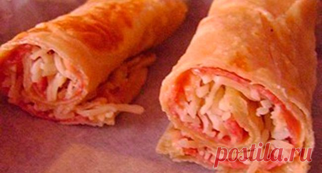 Рулеты из лаваша с чесноком | Быстро и Вкусно
