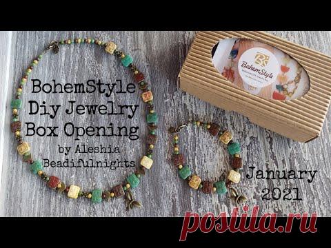 BohemStyle Diy Jewelry Box Opening January 2021