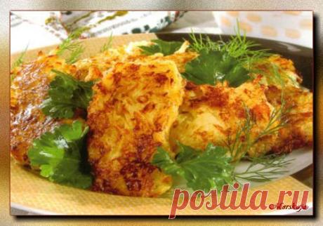 Капустные оладьи