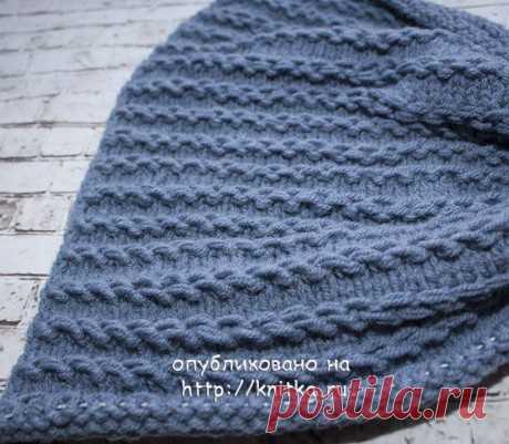 Шапка спицами, красивая и простая, теплая с описанием и видео, Вязание для женщин