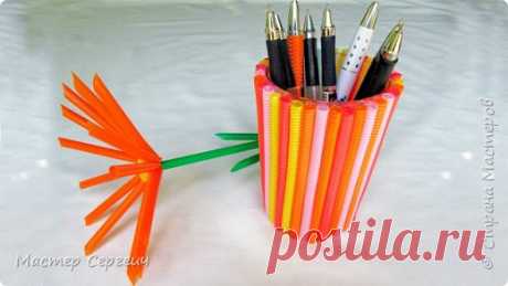 5 поделок с детьми из коктейльных трубочек | Страна Мастеров