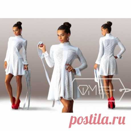 Платье Нежный гипюр.SML XL
Стрейч гипюр, дайвинг, пояс кожа