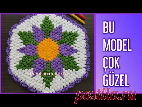 Fıstıklı yuvarlak Bahar Çiçegi lif modeli/ Çeyizlik lif modelleri/ En yeni lif modelleri/ Kolay lif