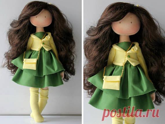 Portrait doll Poupée Annkirillart doll American doll Fabric