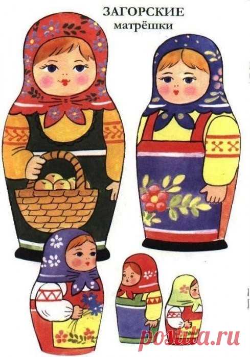 Раскраска-Матрешки.