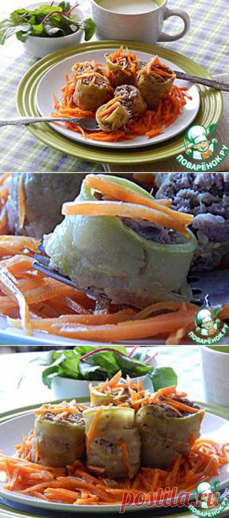 Кабачки, запеченные с фаршем - кулинарный рецепт