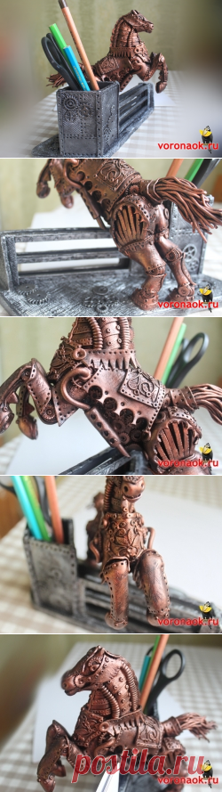 Steampunk карандашница настольный предмет