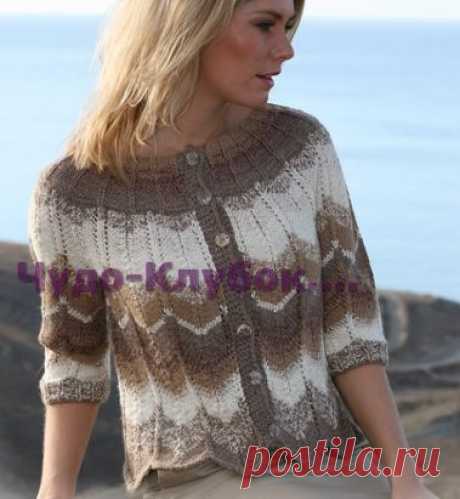 Жакет с зигзагом 1031 https://chudo-klubok.ru/zhaket-s-zigzagom-1031/