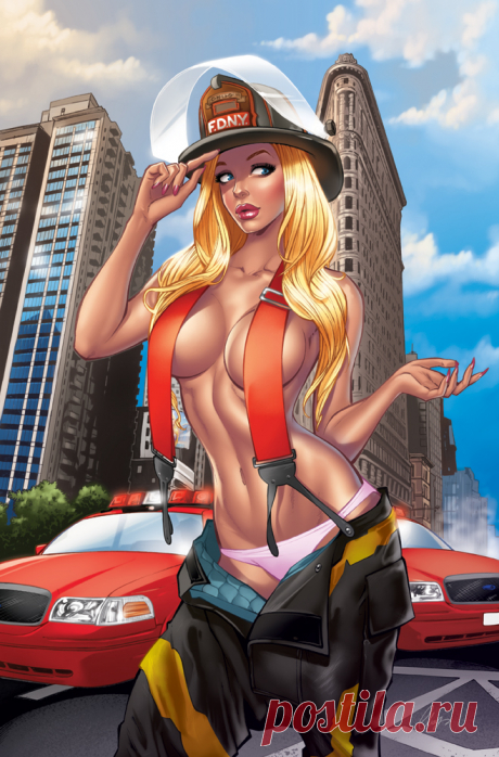 Samantha firefighter by Elias-Chatzoudis on DeviantArt