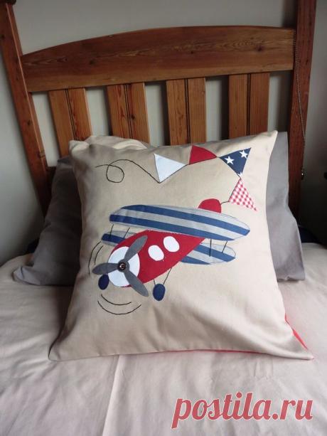 Scatter with Aeroplane applique | Cojines - Pillow 2