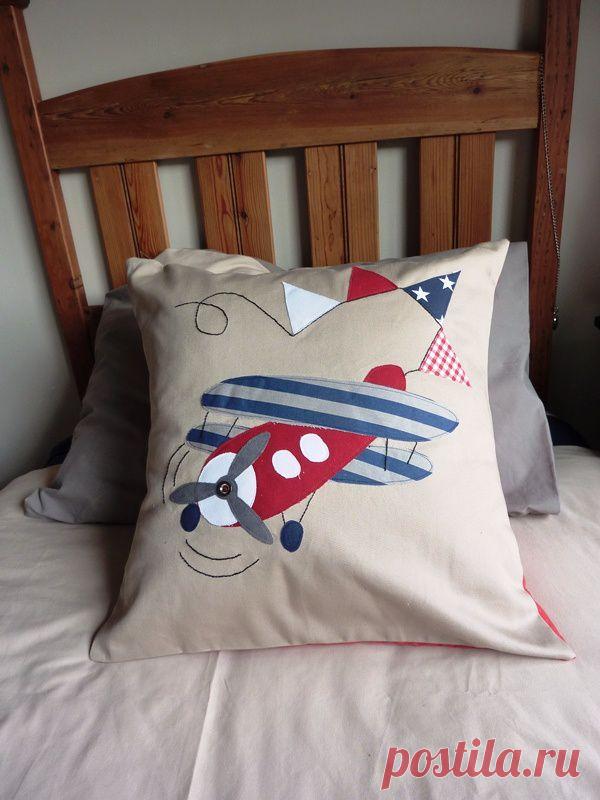 Scatter with Aeroplane applique | Cojines - Pillow 2