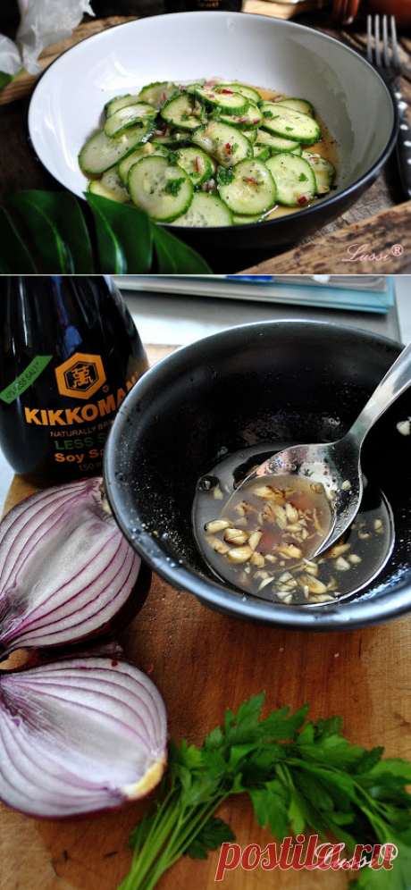 Салата от мариновани краставички  / Easy marinated cucumber salad