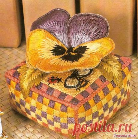 Бискорню-матрасик &quot;Pansy and Bee Paperweight&quot; + МК - Бискорню и другие &quot;кривульки&quot; - Страна Мам