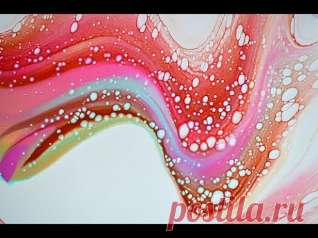 ВОЛНА в технике жидкого акрила / Fluid Art/