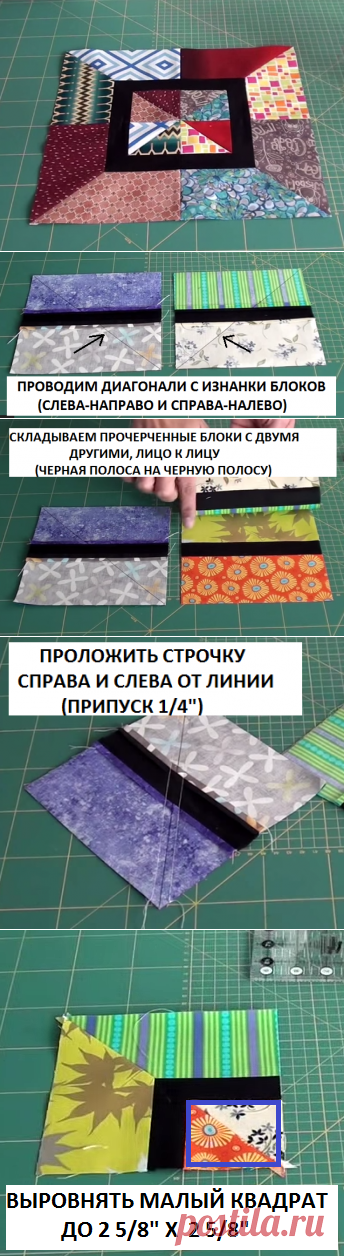 Немного о пэчворке, квилтинге и        жизни   Poco sobre patchwork, quilting y la vida: Мастер-класс &#8470;1. Блок " Карнавал".