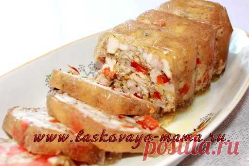 Необыкновенно вкусный рецепт рулета из курицы в желе