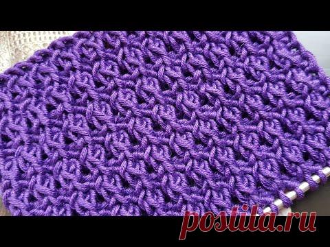 Универсальный узор для вязания шапок 😍 knitting pattern.