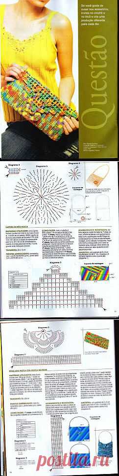 Tita Carré - Agulha e tricot by Tita Carré: Bolsinha em crochet