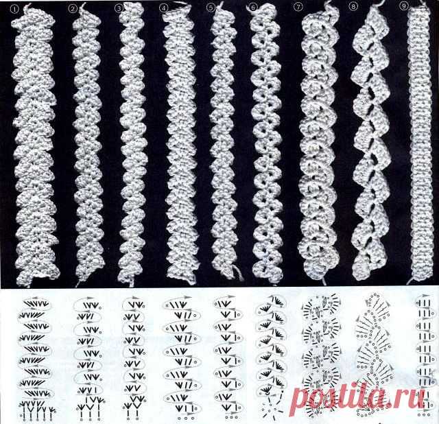 Вяжем шнурки и тесьму крючком.