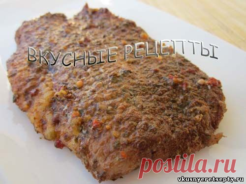 Свиной стейк - рецепт с фото | Вкусные рецепты
