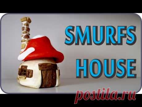 ❣DIY Smurfs Mushroom House Jar❣