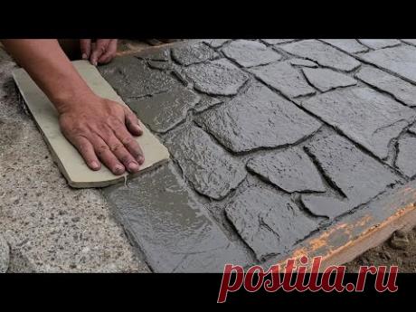 How to do a nice walkway, with our own molds