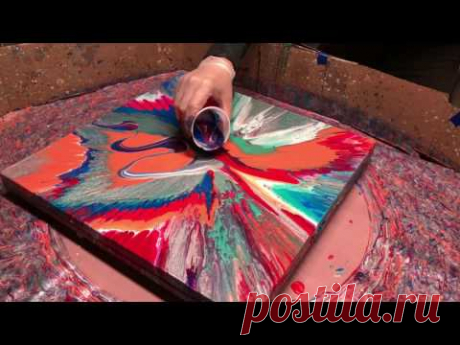 Revolution of Fluid Painting Dirty Pour puddles. You must see this!! Mind= Blown!!