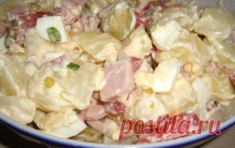 Салат из ветчины и картофеля / Мясные салаты / TVCook: пошаговые рецепты с фото