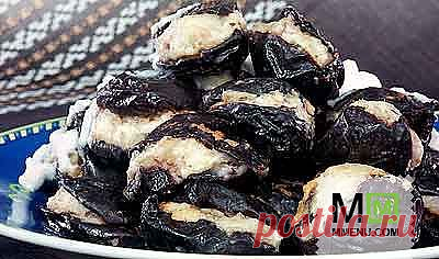 Чернослив, фаршированный творогом и орехами - кулинарный рецепт. Миллион Меню