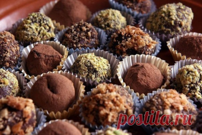 Как приготовить блюдо "конфеты ручной работы (трюфели)" - рецепт, ингридиенты и фотографии | sloosh