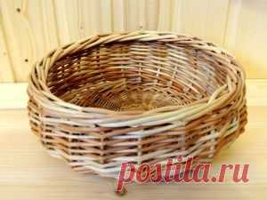 Корзинка без ручки для яиц | Плетение
