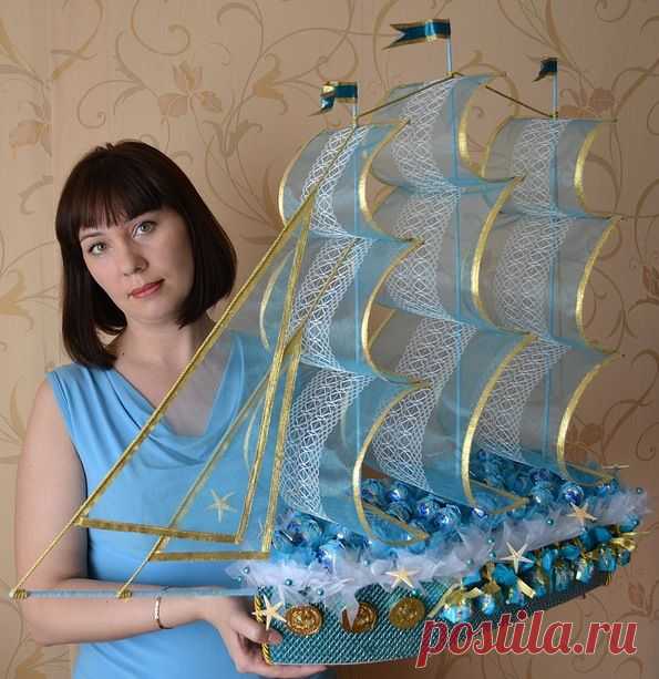 КОНФЕТНЫЕ КОРАБЛИ. МАСТЕР-КЛАСС