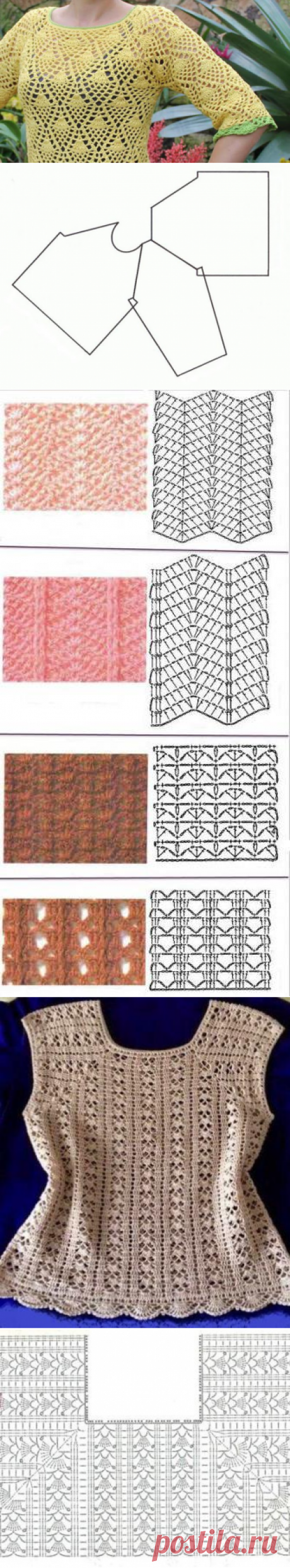 Вяжем реглан крючком