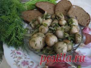 Рецепт «Шампиньоны в чесночном маринаде». | Кулинар дома - Вкусные рецепты