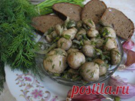 Рецепт «Шампиньоны в чесночном маринаде». | Кулинар дома - Вкусные рецепты